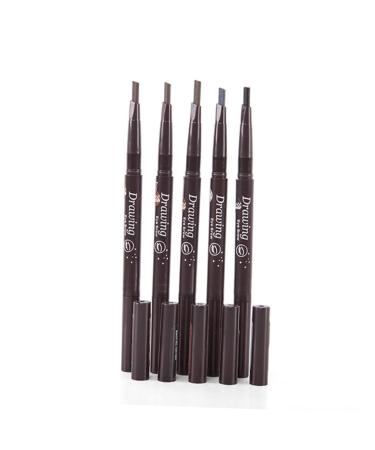 NOLITOY 2 1 Eyebrow Pen Waterproof Brow Pencil Eyebrow Brush Eyebrow Pencil To Rotate Double Head 1 count (Pack of 1) As Shown