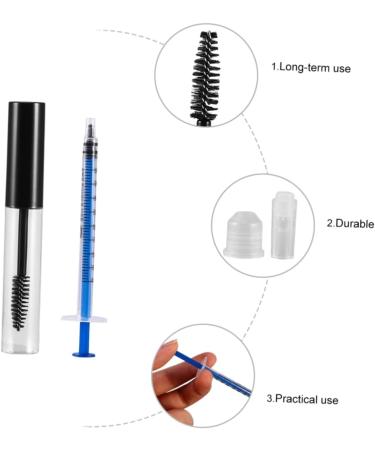 BELLIFFY 12pcs Mascara Tube Dispensing Tool Oil Bottle Refillable Bottle Lengthening Mascara Plastic - Buy Online on GoSupps.com