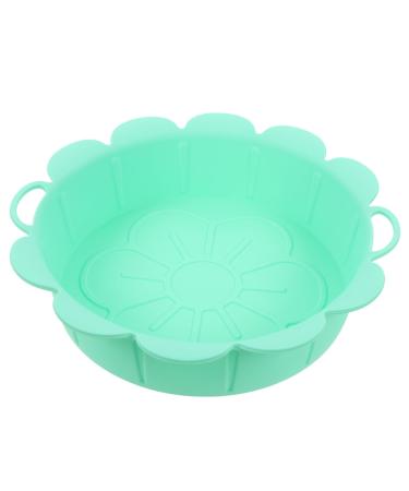 Alipis 4pcs Air Fryer Pan Airfryer Air Fryers Replacement Pot Multi-Function Air Fryer Basket Baking Mat Greenx4pcs 21X21X5.2CMx4pcs