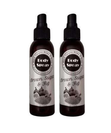 Brown Sugar & Fig Scented Body Spray 4 Oz (2 Pack)