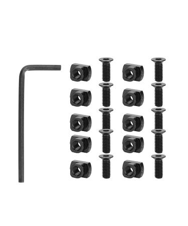 Weikeya m-Lok m-Lok Screws & Nut Steel Material 5 * 2cm Green Blob Outside with Pure Steel for MLOK Rail Sections