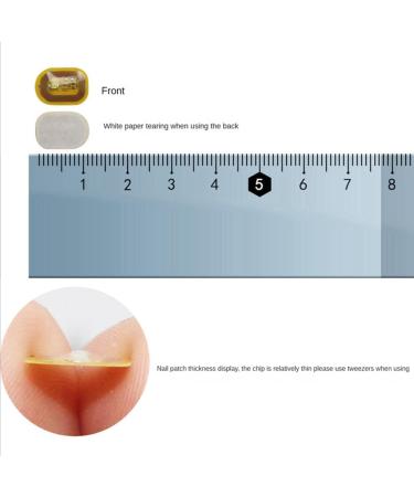 Koterry 5Pcs NFC Flash Nail Sticker LED Bare Chip Intelligent Luminous Nail Lamp Nail Sticker Enhancement Red Light - Buy Online on GoSupps.com