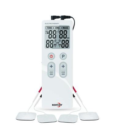 Tens Unit Muscle Stimulator Pulse Massager Combination Best Professional Portable 22 Modes Electronic Pulse Massager Pain Relief Rechargeable tens Unit Electronic Pulse Massager