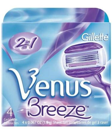 Gillette Venus Breeze Ladies Razor with Replacement Blades & Holder - Smooth Shaving & Comfort - Buy Online on GoSupps.com