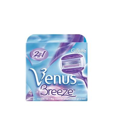 Gillette Venus Breeze ladies razor with replacement blades and holder