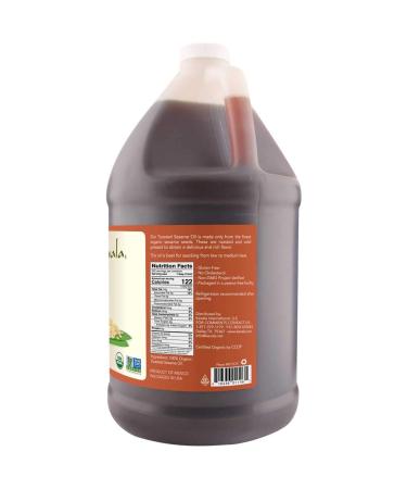 Kevala Organic Toasted Sesame Oil 1 Gallon - 128 Fl Oz | Pure & Unrefined - Buy Online on GoSupps.com