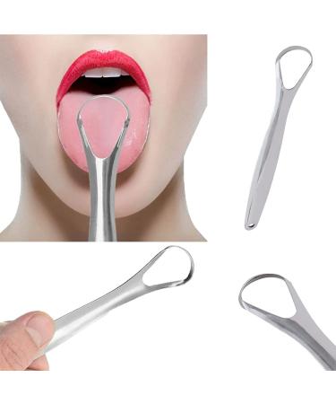 BOSOIRSOU Stainless Steel Tongue Cleaner Set - 6pcs Portable Tongue Scrapers for Adults & Kids Oral Care - Buy Online on GoSupps.com