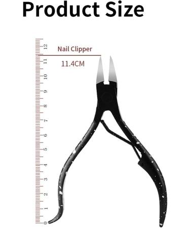 Nail Clipper Black Toenail Ingrown Nail Art Cuticle Nipper Clipper Edge Cutter Manicure Scissor Plier Tool Pedicure Dead Skin Remover - Buy Online on GoSupps.com