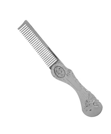Buy Foldable Zinc Alloy Hair Comb - Anti-Static Portable & Multifunctional for Hair & Beard (Silver) - International Shipping Available - Buy Online on GoSupps.com
