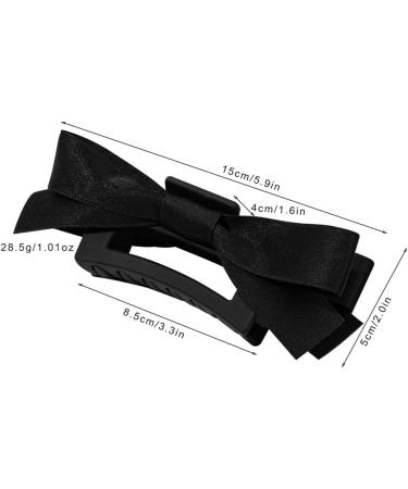 Limtula Delicate Ribbon -Style Claw Clip Hair Clip Sweet Girls y -Style Large Ribbon Balletcore Black on black - Buy Online on GoSupps.com