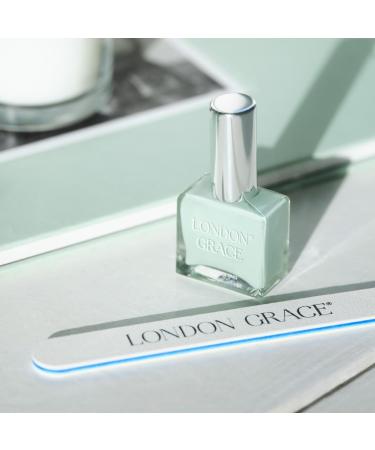 London Grace Nail Polish | Bruce 12ml | Black Long Lasting Vegan Eco-conscious Varnish | Quick Dry Chip-Resistant & No Nasties Formula - Buy Online on GoSupps.com