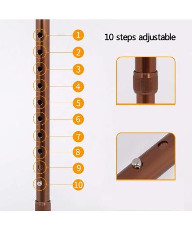 Walkers for Seniors Aluminium Crutches Non-Slip Four Corners and One Foot Interchangeable Height 10 Steps Adjustable Elderly Crutches rollator Walker Durable Mobility Aid (Color : D) Interesting - Buy Online on GoSupps.com