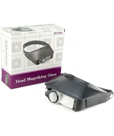 Premium Head Magnifier Hands Free Headband Magnifying Glass Jeweler's Loupe Bracket and Headband Great Performance Small Gift - Buy Online on GoSupps.com