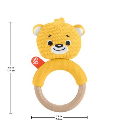 Fisher-Price Yellow Bear Knit Animal Teether: Baby Sensory & Teether Toy - Buy Online on GoSupps.com