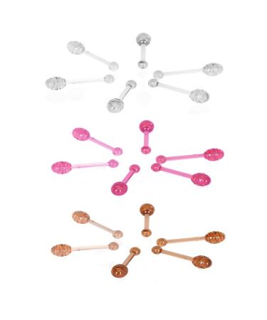 TEONEI Lip Balm Applicators Stick Lip Gloss Mini Spoons Mini Honey Dipper 18Pcs(Mixed Color) - Buy Online on GoSupps.com