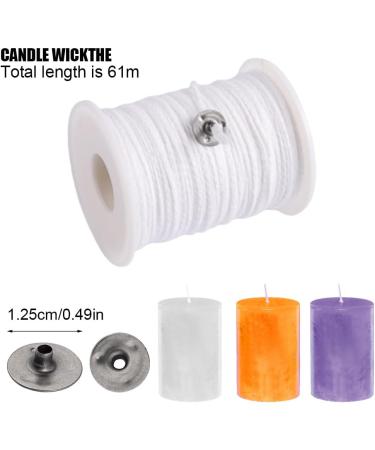 100-Pack 61m White Candle Wicks for DIY Wedding & Communion Candles - Fragrance & Candy Wick for Perfect Candles - Buy Online on GoSupps.com