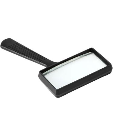 Rectangular Hand-held Magnifier 3X Magnification Scratch-Resistant Glass Lens Large Horizontal Viewing Loupe - Buy Online on GoSupps.com