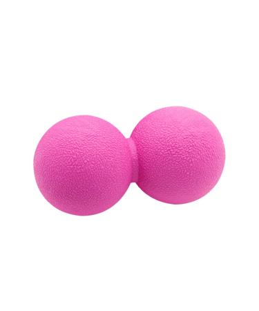 Fomiyes massage roller physical ball yoga ball peanut ballball double lacrosse-ball acupressure roll massage ball gym footmowing device deep peanut ball scroll wheel massage globe medium rosy