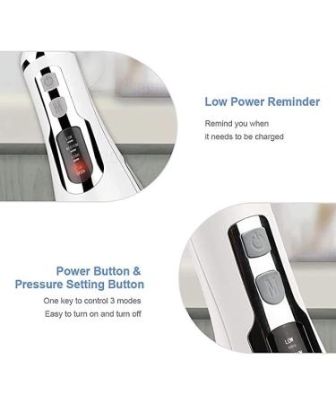 Cordless Water Flosser - Portable Electric Flosser with 3 Modes & 4 Jet Tips - Easy to Clean Space-Saving Design for International Shipping - Buy Online on GoSupps.com
