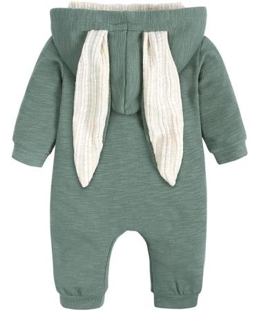 Kids Tales Newborn Baby Winter Rabbit Ear Hooded Romper 3-6 Months - Color 03 - Buy Online on GoSupps.com
