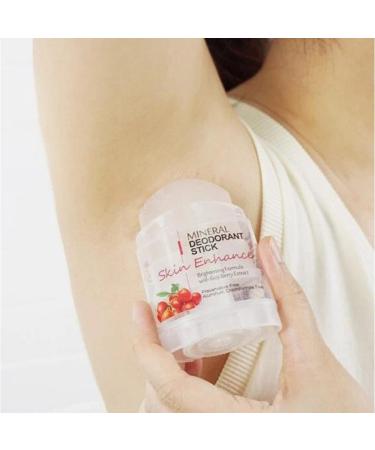  ALIBOOSTER DeOKLEAR Natural Solid Deodorant 70 g - Mineral Stick Enriched with Goji Berry - Aluminium and Paraben Free - Buy Online on GoSupps.com