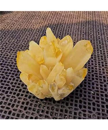 1pc Quartz Gemstone Yellow Crystal Cluster Quartz Specimen for feng Shui 500-600g Reiki Crystal Stone - Buy Online on GoSupps.com