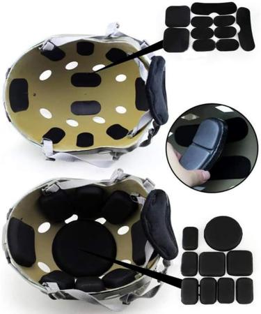 19 Parts Universal Helmet Pad Set | Motorcycle & Bicycle Helmet Upholstery Accessories for Comfort & Stability - Buy Online on GoSupps.com
