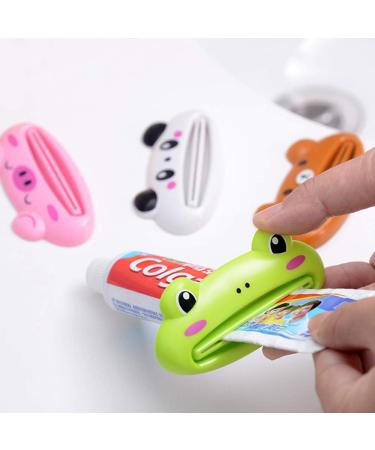 Luckycivia 10 PCS Toothpaste Dispenser Cute Cartoon Animal Plastic Toothpaste Cream Squeezers Toothpaste Tube Squeezer Dispenser Tool - Buy Online on GoSupps.com