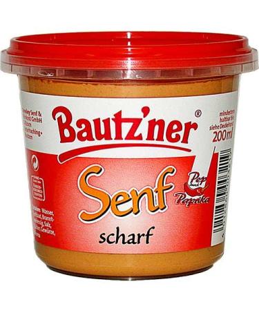 Bautz'ner Mustard Hot (Senf Scharf) 200ml