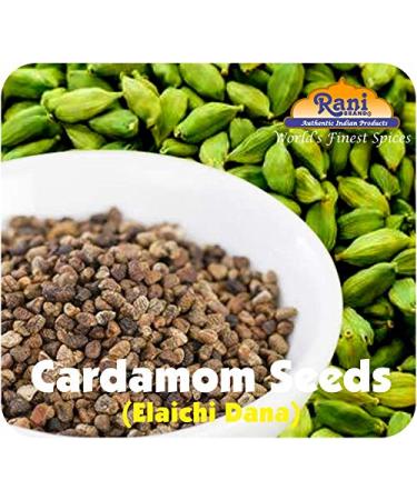 Rani Cardamom (Elachi) Decorticated Seeds 3.5oz (100g) - Indian Spice, All Natural, Vegan, Gluten Friendly - NON-GMO - Whole Seeds (Pack of 1) - Buy Online on GoSupps.com