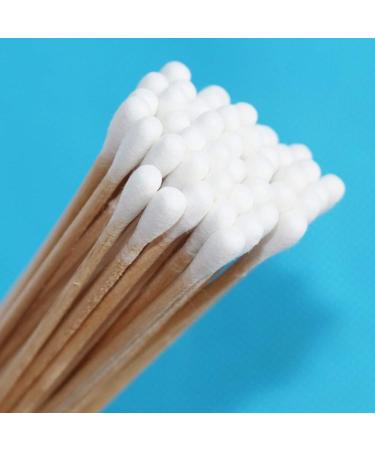 Qiulip 200pcs Cotton Swabs - 15cm Wooden Handle Q-tips for Ear & Nose Cleaning Makeup Applicator & Remover Tools International Shipping Available - Buy Online on GoSupps.com