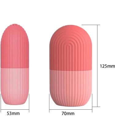 Shop Ice Face Roller | Reusable Silicone Cube for Facial Massage | Skin Care Tool - Striped Pink - Buy Online on GoSupps.com