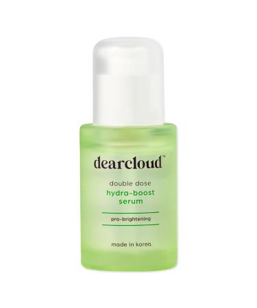 dearcloud Double Dose Hydra-Boost Serum Hydrating Hyaluronic Acid & Vitamin C Face Serum (1 fl oz)