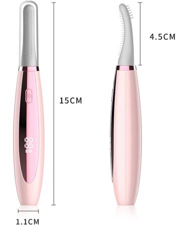 Heated Eyelash Curler - Electric USB Rechargeable | 3 Temperature Modes for Long Lasting Curls (Pink - Buy Online on GoSupps.com