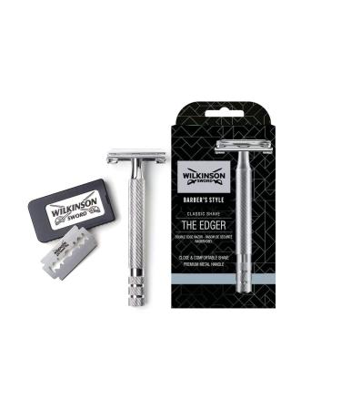 WILKINSON SWORD - Double Edge For Men | Premium Stainless Steel Safety Razor | Razor Handle + 5 Blade Refills - Buy Online on GoSupps.com
