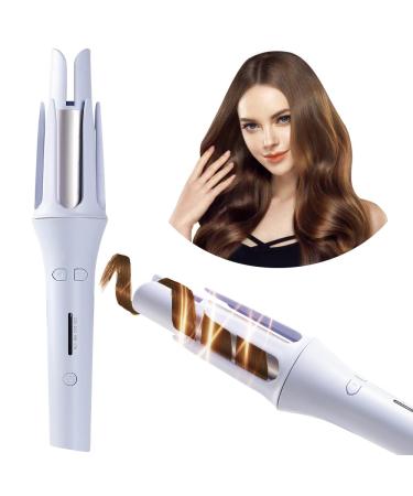 Automatic Hair Curler Rotating Curling Iron 1 inch with 4 Temperatures Automatic Curling Iron Wand for Women Dual Voltage Fast Heating Hair Curlers for Long/Middle/Short All Hair (1 INCH Blue)