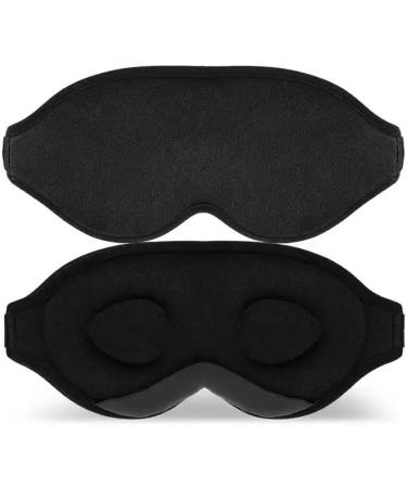 Comfortable Eye Mask for Sleeping | Soft Reliable Light Blocking for Men & Women | Black Sleep Mask - Buy Online on GoSupps.com