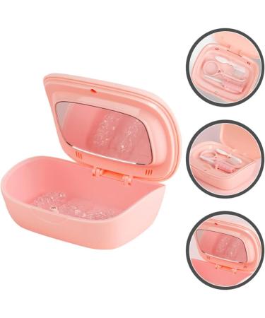 Beavorty Denture Case with Brush & Aligner Remover Tool - Denture Bath Box for False Teeth - Travel-friendly Orthodontic Retainer Holder - Buy Online on GoSupps.com