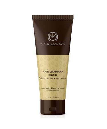 The Man Company Biotin Hair Shampoo with Rice Water Bhringraj for Hair Growth | Reduces Hair Fall Adds Volume | Healthy & Shiny Hair - 200ml