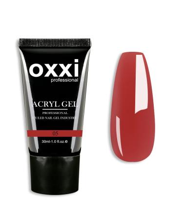 OXXI Professional Oxxi Professional 30ml Acrylic Gel Poly Nail Acrylic Gel Build Press On False Fake Nail Tips (Red)