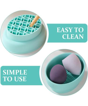 Beaupretty Makeup Brush Cleaner Bowl Brush Cleaning Pad Silicone Makeup Cleaning Brush Scrubber Bowl Cosmetic Brush Cleaner for Home - Buy Online on GoSupps.com