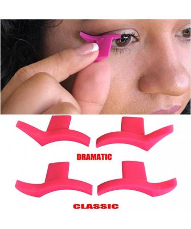 Silicone Winged Eyeliner Stamp - 4-Piece Lazy Eyeshadow Applicator Set | Perfect Winged Eyeliner & Makeup Template for Effortless Beauty - Buy Online on GoSupps.com