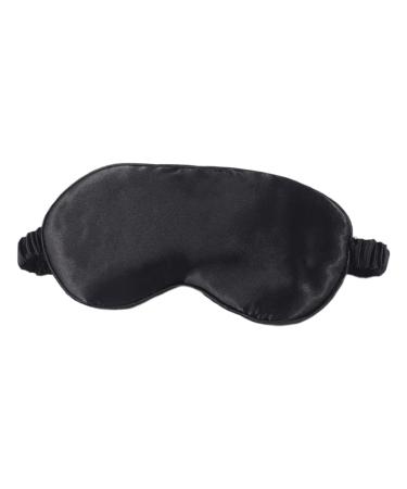 Colcolo Silk Sleep Patch Blindfolds Eye Cover Pure Silk Cold Compress Double Sided Eye Patch Black