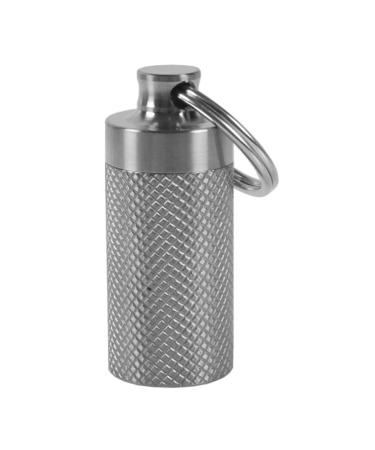 Titanium pill tank portable Titan -Pill -Box waterproof keychain pills holder mini pill -container for outdoor sports and travel