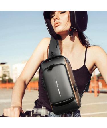 Gutriff Breast Pocket & Shoulder Backpack - Versatile Gray Bag for Work Cycling Sports & Travel - Unisex Design - Buy Online on GoSupps.com