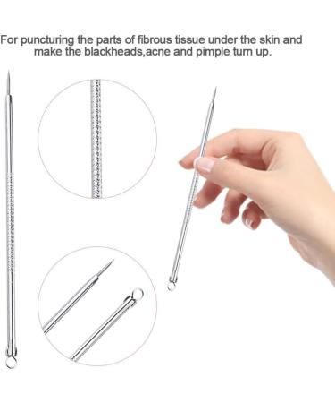 Healifty Removal Needle 2 Sets of 5pcs Needles Facial Blackhead Cleansing Tool with Storage Case Inner Mirror 1 count (Pack of 1) Silverx2pcs - Buy Online on GoSupps.com