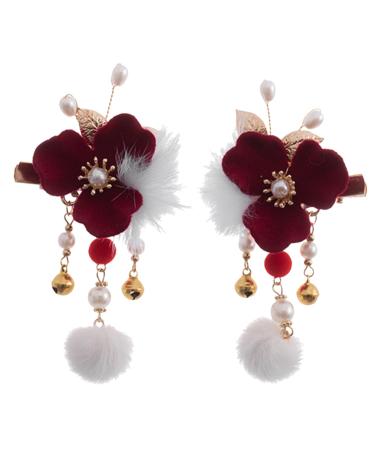 FRCOLOR Silicone Calf Pads ball hairpin flower clips for women barrettes for women headpiece for women pearl barrettes for women dangle tassel hairpin Miss abs China Pearl Tiara