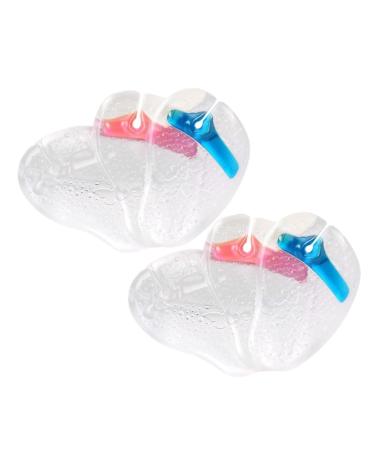 NOLITOY 3 Pairs Cushion Self-Adhesive Insole Half Insole for Slippers Gel Insole for High Heel Forefoot Gel Pad