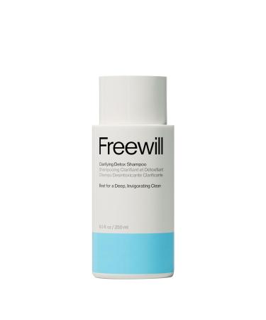 Freewill Clarifying Detox Shampoo Hair and Scalp Cleansing Shampoo for Oily Hair Scalp Build Up Remover Without Stripping Hair Balances Hair Hydration 8.5 oz