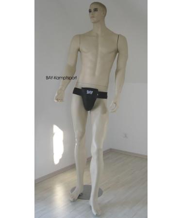 Buy High-Quality Bay Children Twin Tief Protection - XS Black Leather PU Suspensorium for Men & Youth | Kickboxing Karate & Martial Arts Protection - Buy Online on GoSupps.com